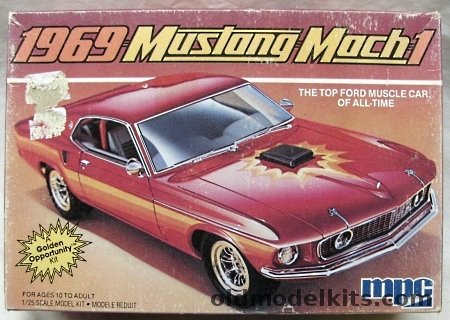 MPC 1/25 1969 Ford Mustang Mach 1 Fastback - Stock or Racing Versions, 1-0731 plastic model kit